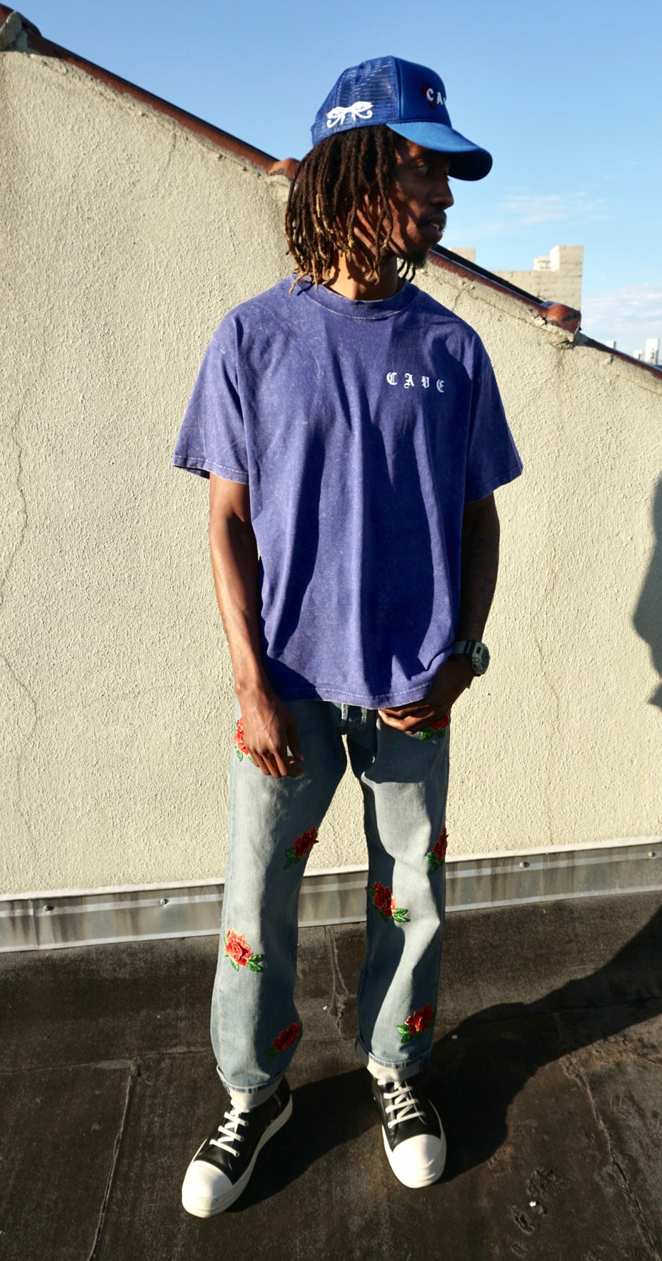 ROSE Wash T-Shirt - BLUE