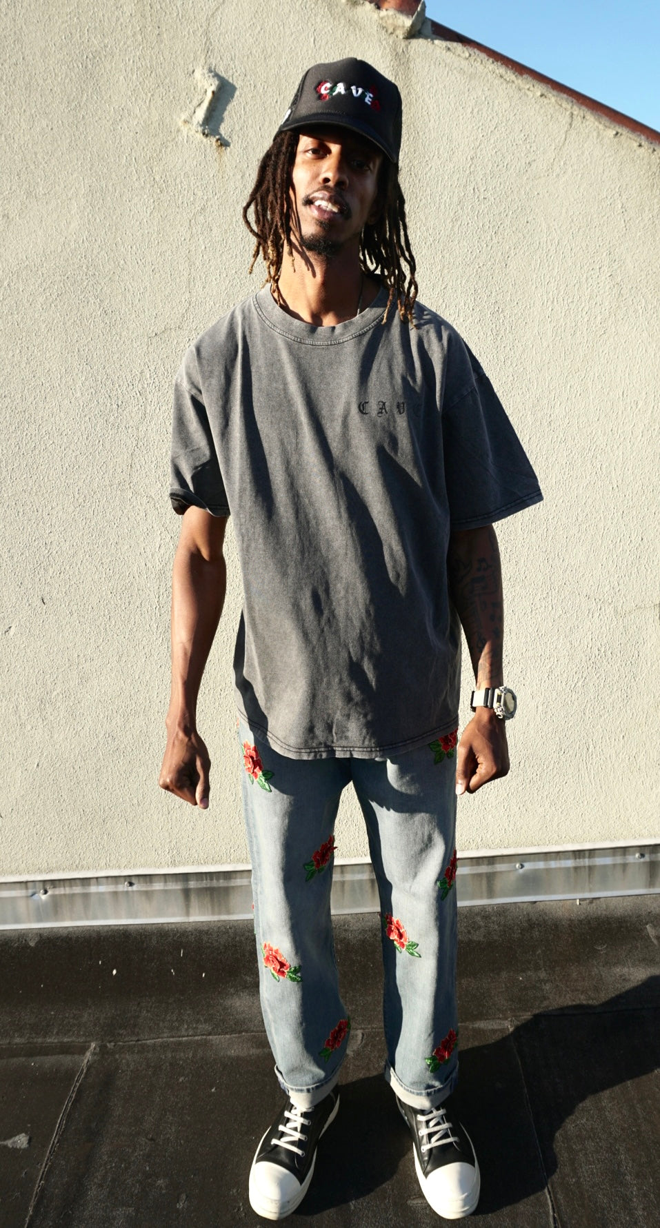 ROSE Wash T-Shirt - GREY